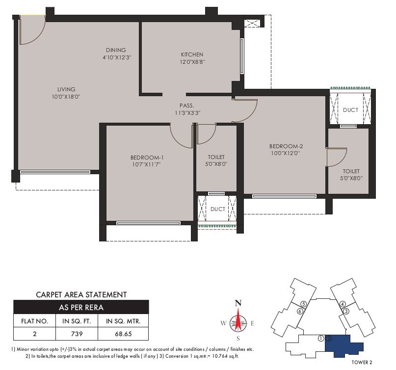 Check Floor Plan Design - Avalon Residency | 2/3 bhk  Apartments in Goregaon - image