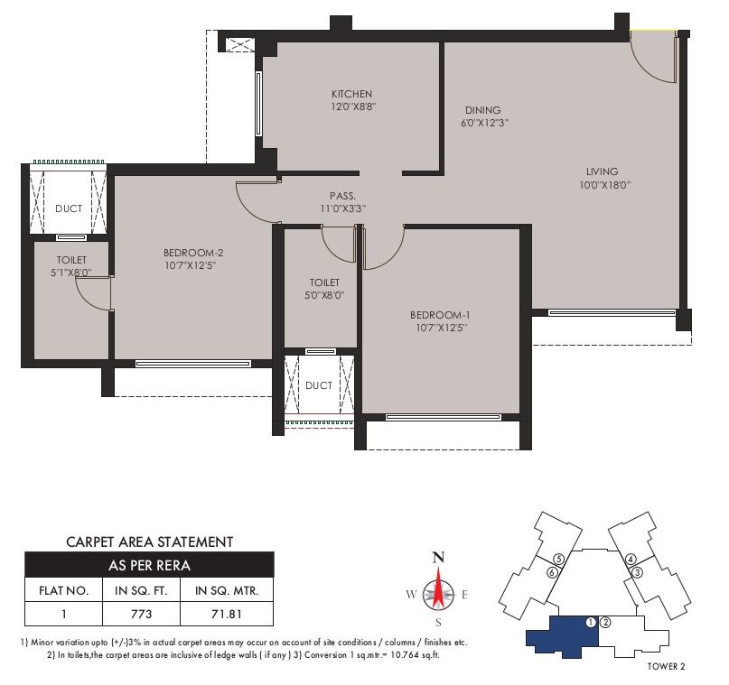 Check Floor Plan Design - Avalon Residency | 2/3 bhk  Apartments in Goregaon - image