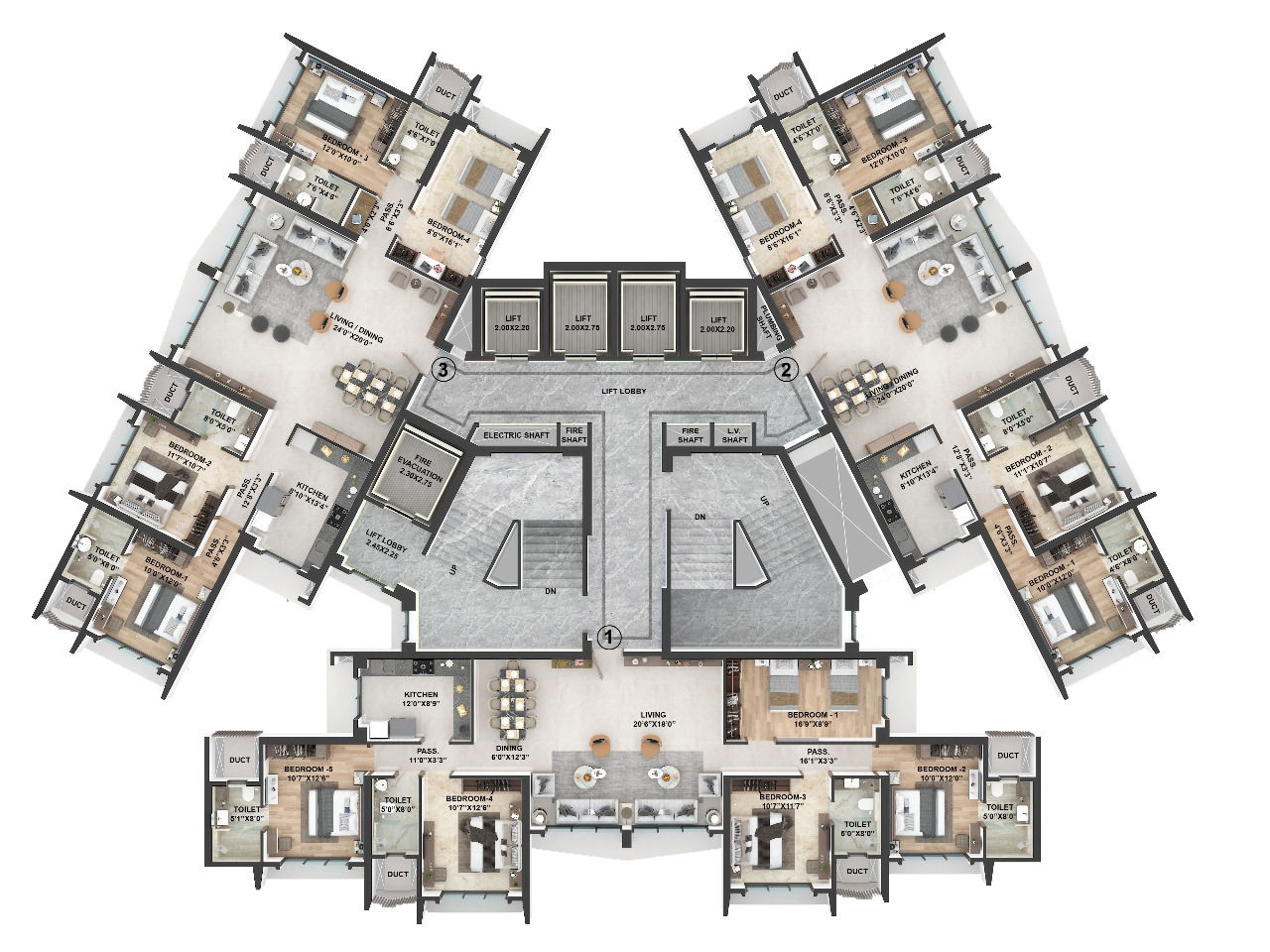 Check Floor Plan Design - Avalon Residency | 2/3 bhk Apartments in Goregaon - image